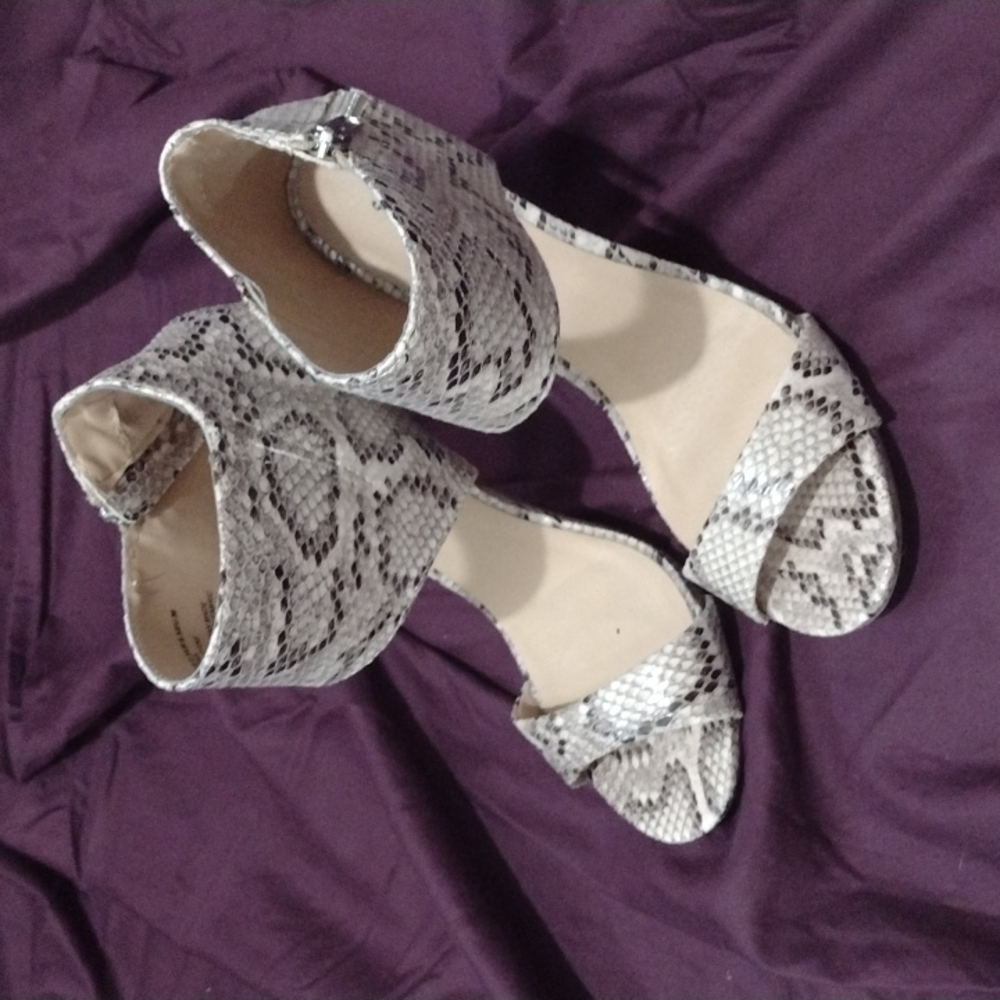 Snakeskin heels
